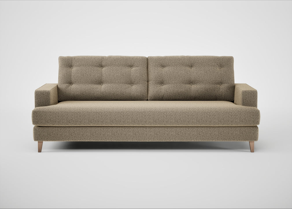 Mistral 4 Seater Sofa Boucle Velvet Rocky / Natural