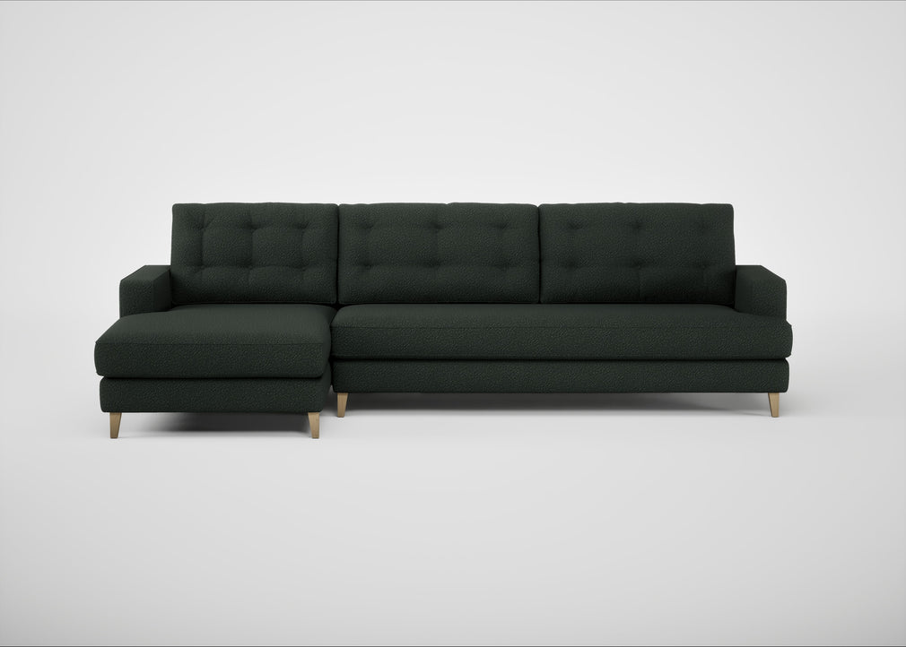 Mistral Left Hand Facing Corner Sofa Boucle Fern / Natural