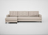 Mistral Left Hand Facing Corner Sofa Boucle Tweed Pearl / Black