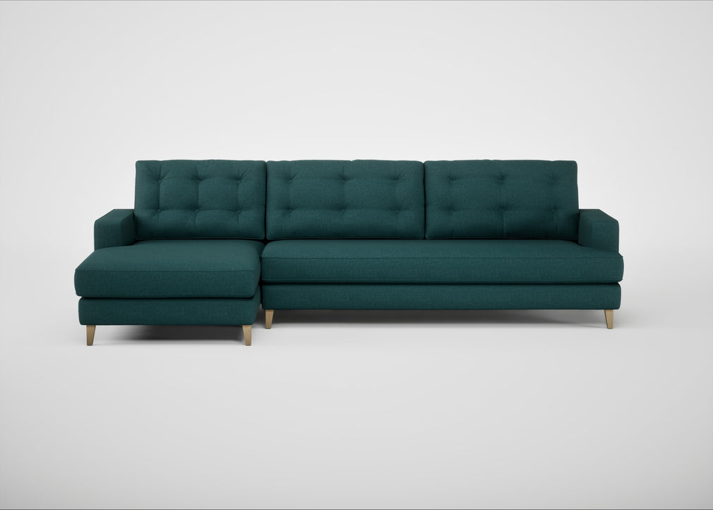 Mistral Left Hand Facing Corner Sofa Brushed Cotton Pine / Natural