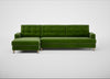 Mistral Left Hand Facing Corner Sofa Smart Luxe Velvet Grass / Natural