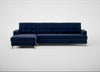 Mistral Left Hand Facing Corner Sofa Smart Luxe Velvet Midnight / Natural