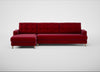 Mistral Left Hand Facing Corner Sofa Smart Luxe Velvet Mulberry / Natural