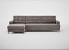 Mistral Left Hand Facing Corner Sofa Smart Luxe Velvet Mushroom / Natural