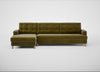 Mistral Left Hand Facing Corner Sofa Smart Luxe Velvet Peridot / Natural
