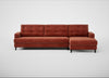 Mistral Left Hand Facing Corner Sofa Smart Luxe Velvet Tawny / Black