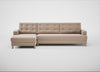 Mistral Left Hand Facing Corner Sofa Smart Velvet Pebble / Natural