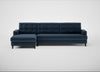 Mistral Left Hand Facing Corner Sofa Boucle Velvet Space / Black