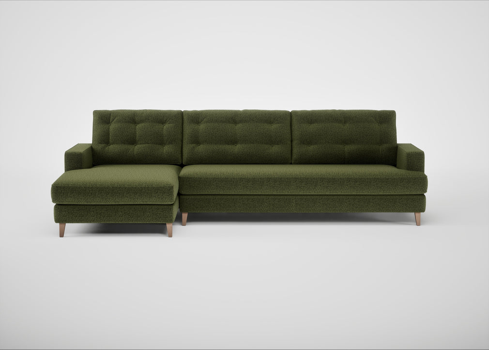 Mistral Left Hand Facing Corner Sofa Boucle Velvet Wilder / Natural
