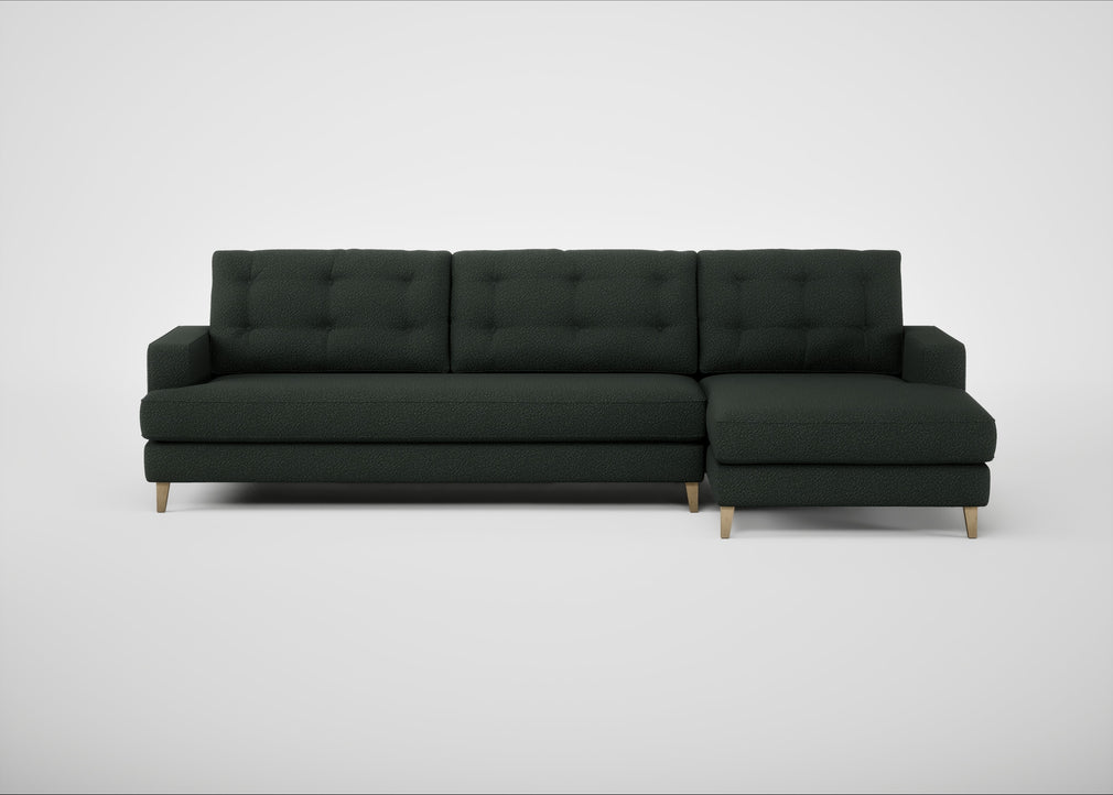 Mistral Right Hand Facing Corner Sofa Boucle Fern / Natural
