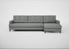 Mistral Right Hand Facing Corner Sofa Boucle Steel / Black