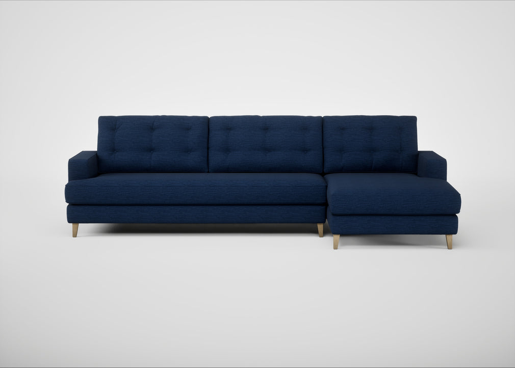 Mistral Right Hand Facing Corner Sofa Broad Weave Lagoon / Natural