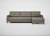 Mistral Right Hand Facing Corner Sofa Broad Weave Pebble / Black