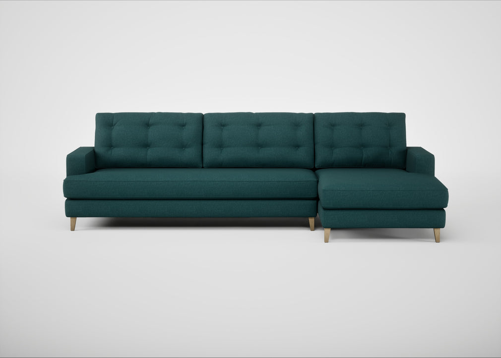 Mistral Right Hand Facing Corner Sofa Brushed Cotton Pine / Natural