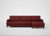 Mistral Right Hand Facing Corner Sofa Capelo Linen-Cotton Etruscan Red / Black