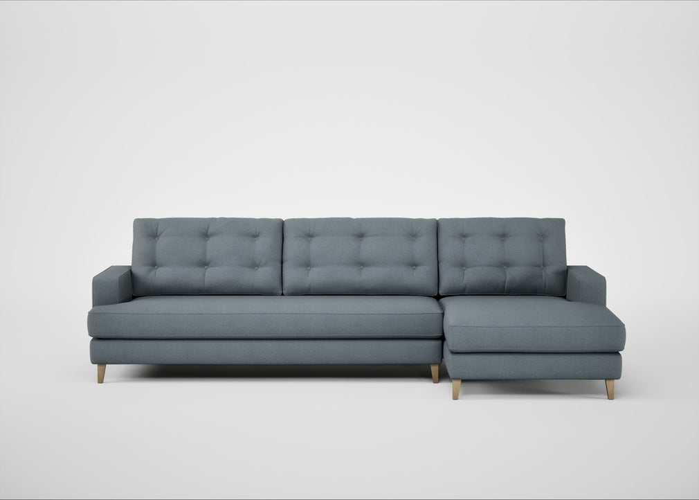 Mistral Right Hand Facing Corner Sofa Capelo Linen-Cotton Mineral / Natural