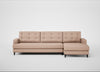 Mistral Right Hand Facing Corner Sofa Capelo Linen-Cotton Rosedale / Black