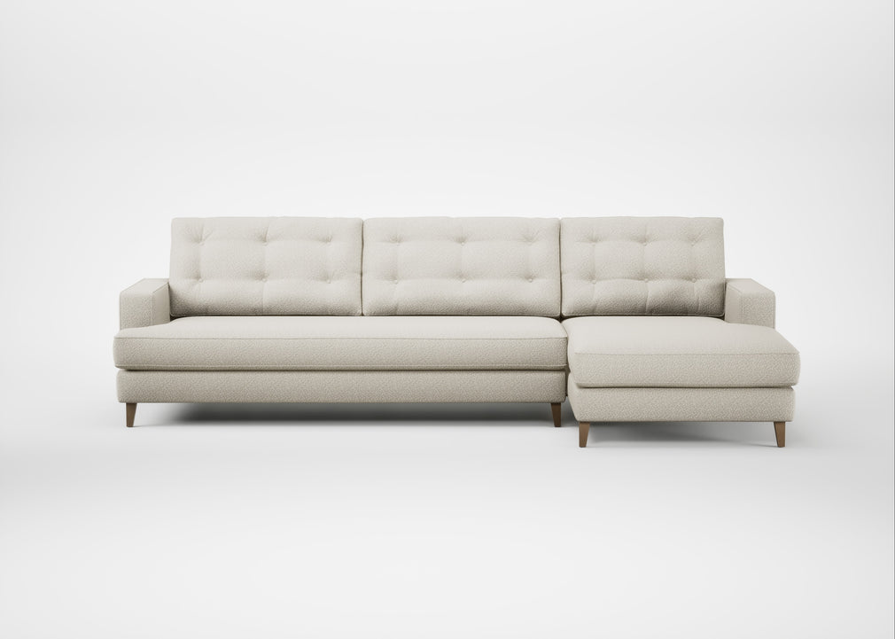 Mistral Right Hand Facing Corner Sofa Chunky Boucle Ecru / Natural