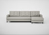 Mistral Right Hand Facing Corner Sofa Melton Wool Limestone / Black