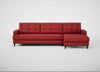 Mistral Right Hand Facing Corner Sofa Melton Wool Red Oxide / Black