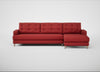 Mistral Right Hand Facing Corner Sofa Melton Wool Red Oxide / Natural
