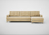 Mistral Right Hand Facing Corner Sofa Smart Luxe Velvet Biscuit / Natural