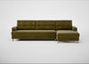 Mistral Right Hand Facing Corner Sofa Smart Luxe Velvet Peridot / Natural