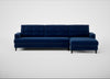 Mistral Right Hand Facing Corner Sofa Smart Velvet Dusk / Black