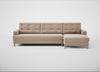 Mistral Right Hand Facing Corner Sofa Smart Velvet Pebble / Natural