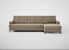 Mistral Right Hand Facing Corner Sofa Boucle Velvet Rocky / Black