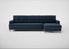 Mistral Right Hand Facing Corner Sofa Boucle Velvet Space / Natural