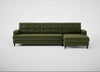 Mistral Right Hand Facing Corner Sofa Boucle Velvet Wilder / Black