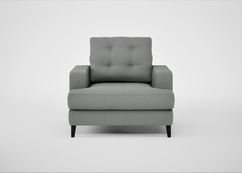 Mistral Armchair Boucle Steel / Black