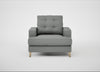 Mistral Armchair Boucle Steel / Natural