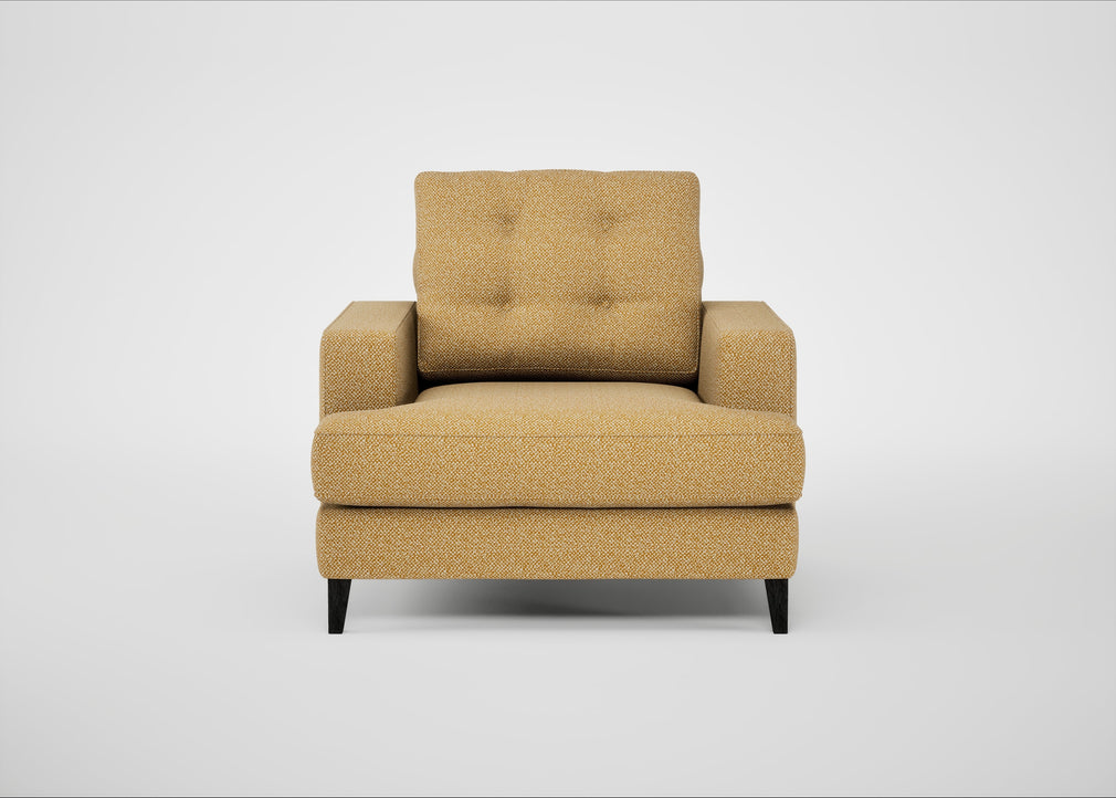Mistral Armchair Boucle Tweed Citrine / Black