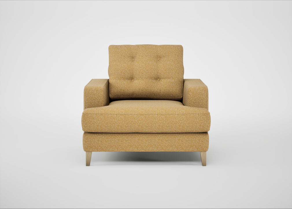 Mistral Armchair Boucle Tweed Citrine / Natural