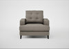 Mistral Armchair Broad Weave Pebble / Black