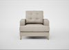 Mistral Armchair Broad Weave Putty / Natural