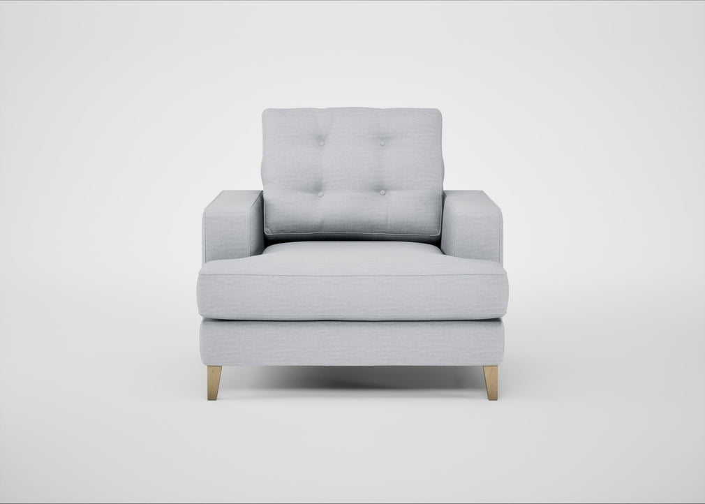 Mistral Armchair Broad Weave Tin / Natural