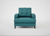 Mistral Armchair Brushed Cotton Cadet / Black