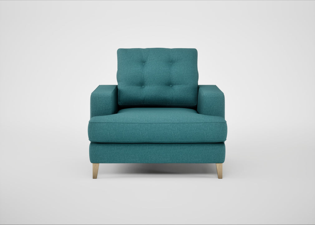 Mistral Armchair Brushed Cotton Cadet / Natural