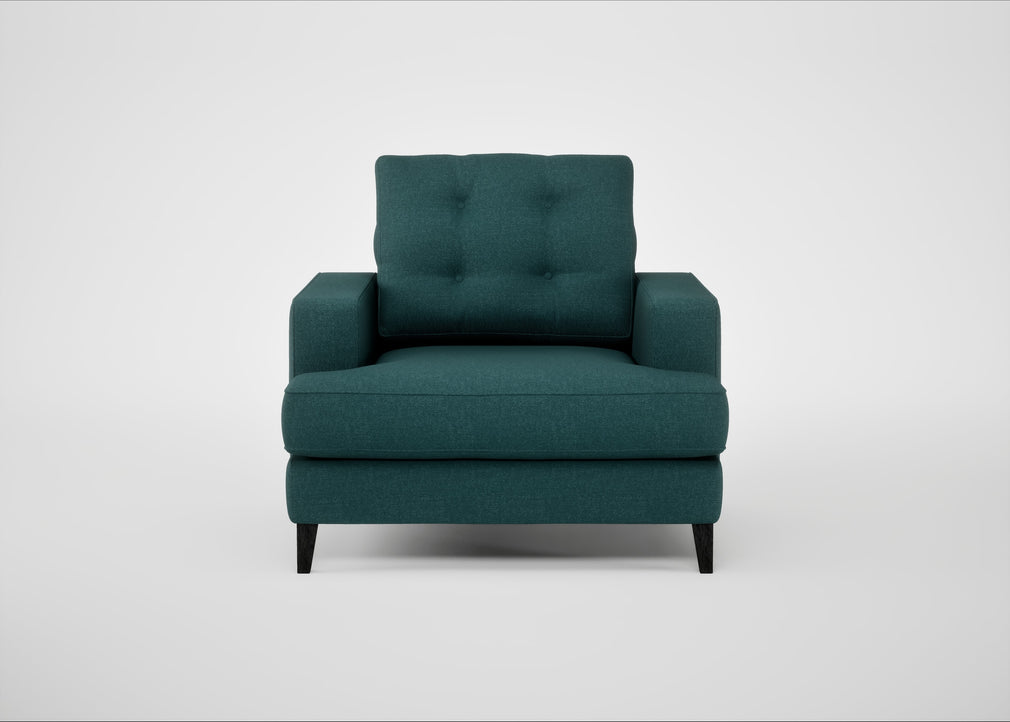 Mistral Armchair Brushed Cotton Pine / Black