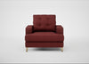 Mistral Armchair Capelo Linen-Cotton Etruscan Red / Natural