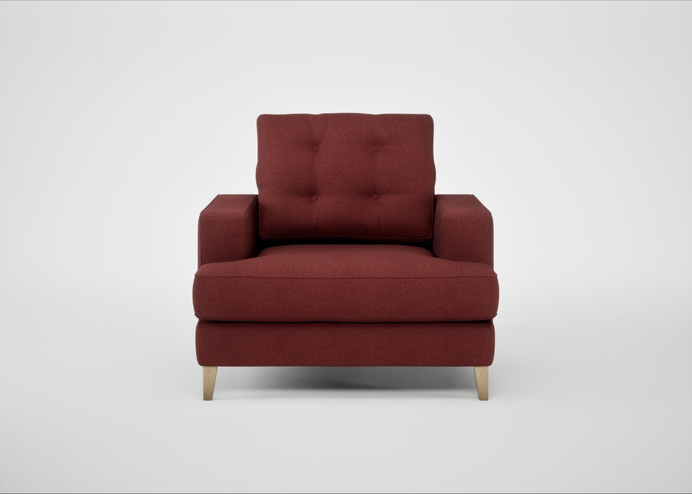 Mistral Armchair Capelo Linen-Cotton Etruscan Red / Natural