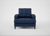 Mistral Armchair Capelo Linen-Cotton Inkspot / Black