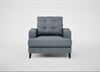 Mistral Armchair Capelo Linen-Cotton Mineral / Black