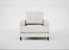 Mistral Armchair Capelo Linen-Cotton Sea Salt / Black