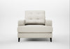 Mistral Armchair Chunky Boucle Ecru / Black