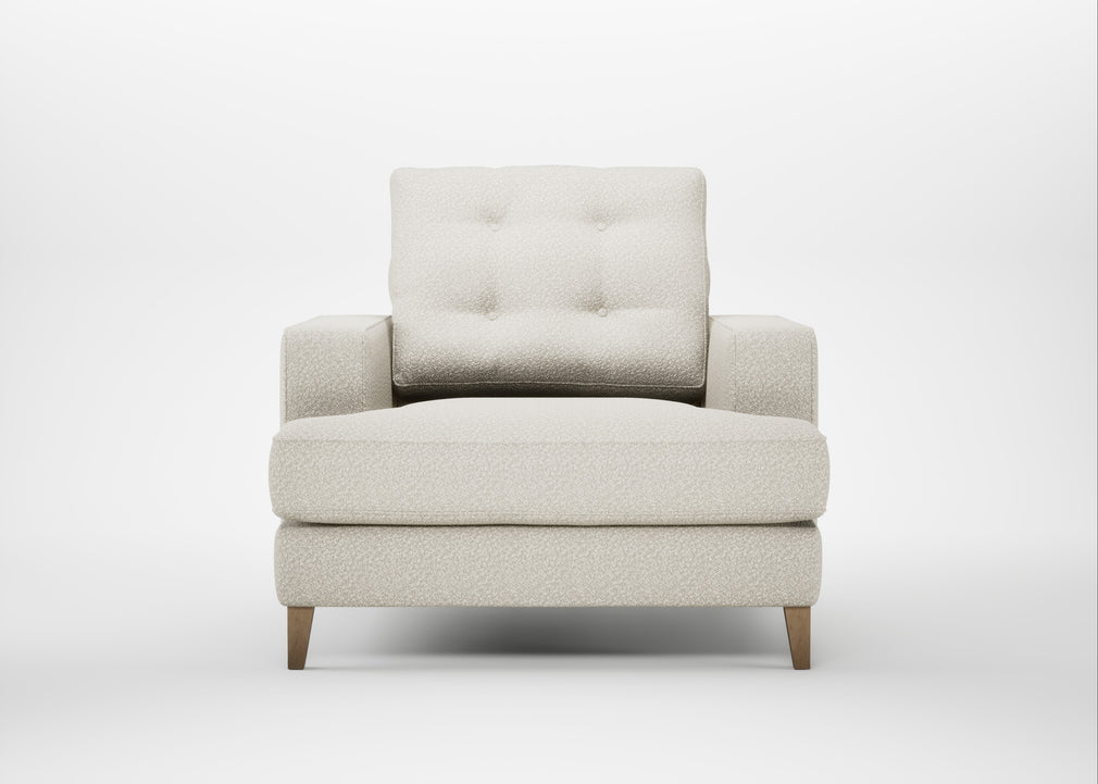 Mistral Armchair Chunky Boucle Ecru / Natural