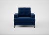 Mistral Armchair Cotton Velvet Midnight / Black